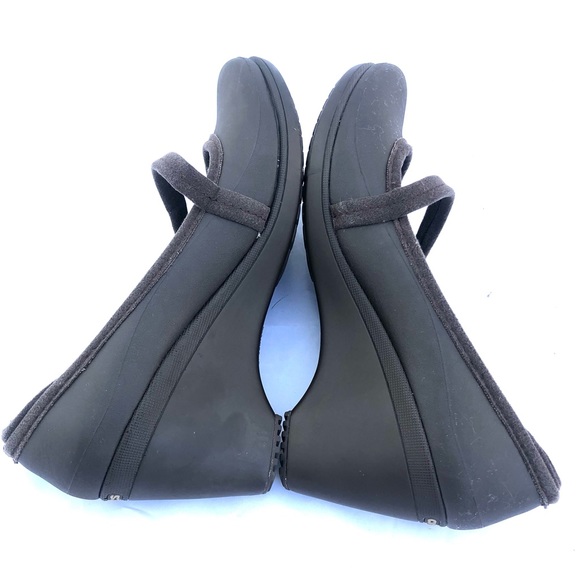Crocs Brown Wedge sz 6W - Picture 9 of 13